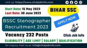 bssc-stenographer-recruitment-2023-notification-vacancy-details