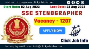 SSC Stenographer Recruitment 2023